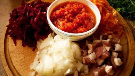 Рецепт красного борща
