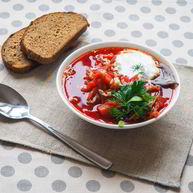 Рецепт Легкого борща с курицей