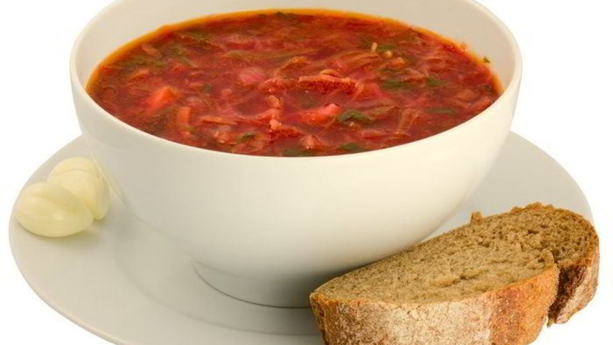 Рецепт постного борща с килькой