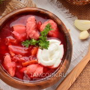 Рецепт Украинского борща с галушками