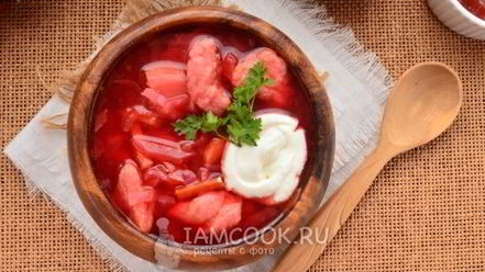 Рецепт украинского борща с галушками