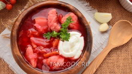 Рецепт украинского борща с галушками