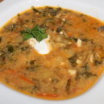 Украинский борщ со щавелем