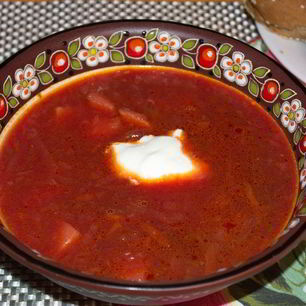 Рецепт Вкусного борща с курицей