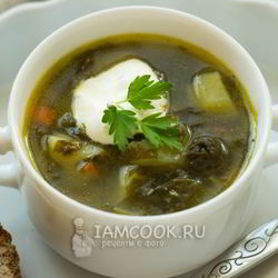 Рецепт Зеленого борща без мяса