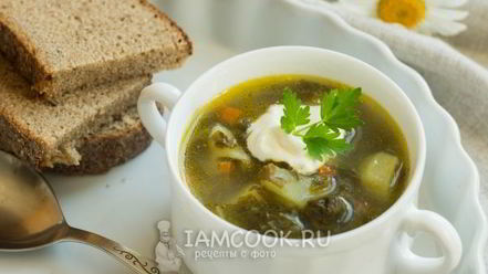 Рецепт зеленого борща без мяса