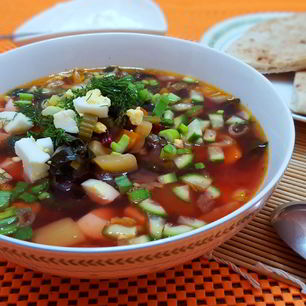 Рецепт Зеленого борща без щавеля