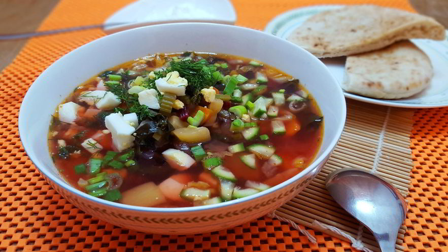 Рецепт зеленого борща без щавеля