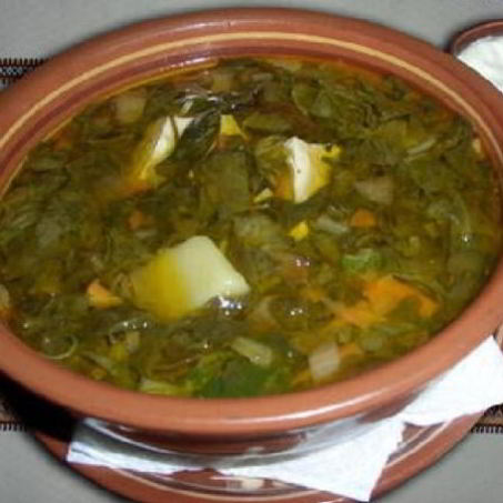 Рецепт Зеленого борща с рисом