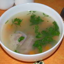 Бульон из домашней курицы