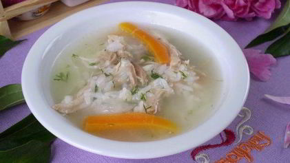 Рецепт Бульона куриного с рисом