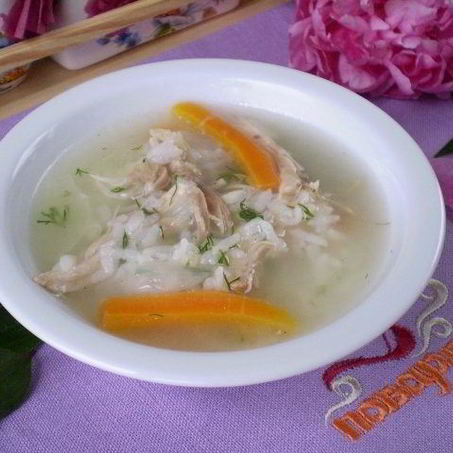 Рецепт Бульона куриного с рисом