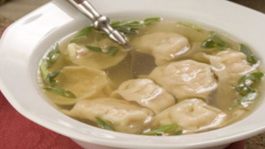 Рецепт бульона рыбного с пельменями