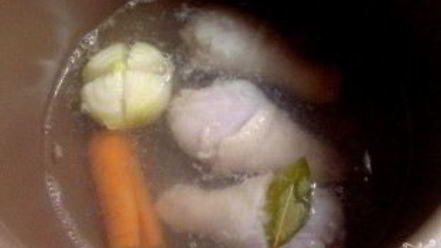 Рецепт куриного супа на овощном бульоне