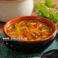 Лапша с куриной печенкой