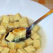 Манные кубики для бульона