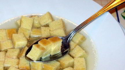 Рецепт Манных кубиков для бульона