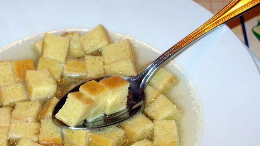 Рецепт манных кубиков для бульона