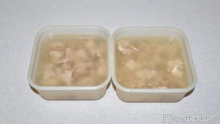 Рецепт мороженного куриного бульона