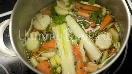 Рецепт овощного бульона