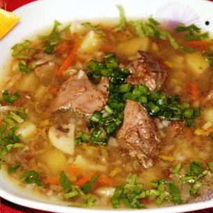 Рецепт Простого супа на мясном бульоне