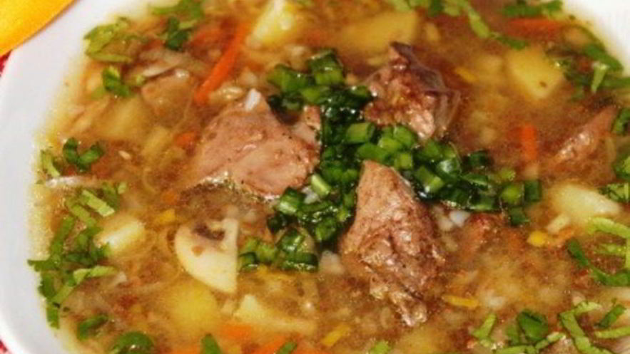 Рецепт простого супа на мясном бульоне