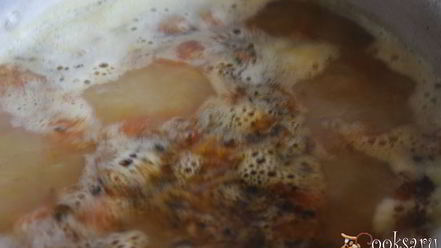 Рецепт пряного чечевичного супа на курином бульоне