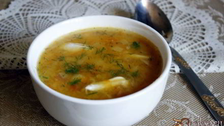 Рецепт пряного чечевичного супа на курином бульоне