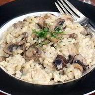 Рецепт Ризотто на курином бульоне с грибами