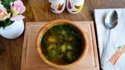 Рецепт супа из щавеля на курином бульоне