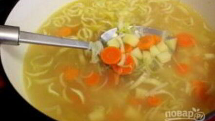 Рецепт супа на овощном бульоне