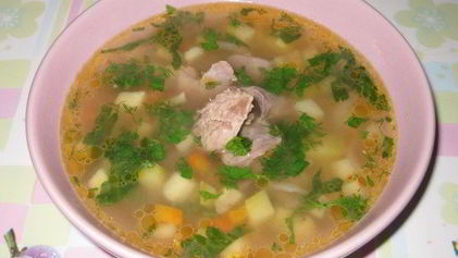 Рецепт Супа на свином бульоне