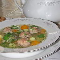 Рецепт Супа с фрикадельками на курином бульоне