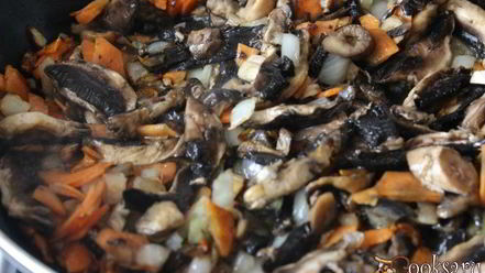 Рецепт супа с шампиньонами и фарфалле на курином бульоне