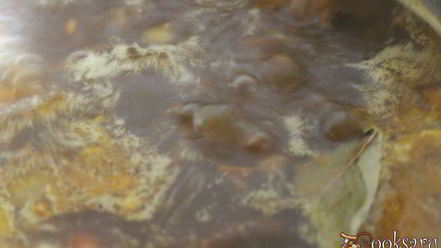 Рецепт супа с сушеными грибами и лапшой на курином бульоне