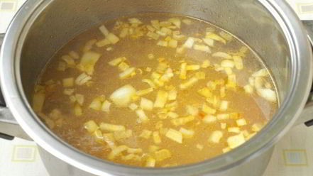 Рецепт супа с тыквенными клецками на мясном бульоне