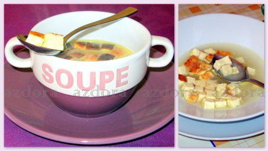 Рецепт творожных кубиков для бульона