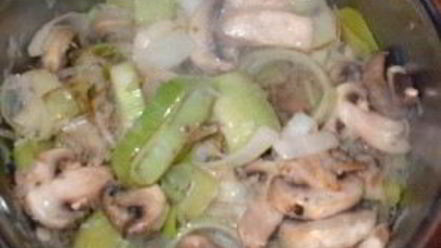 Рецепт весеннего бульона с грибами