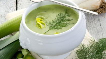 Рецепт Белого гаспачо с пореем