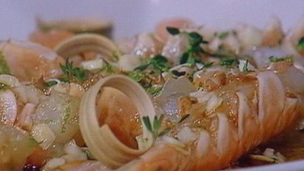 Рецепт гаспачо из паприки с пикантно замаринованной креветкой