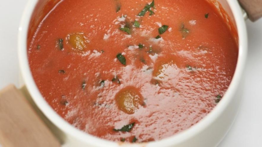 Рецепт гаспачо с апельсиновым льдом