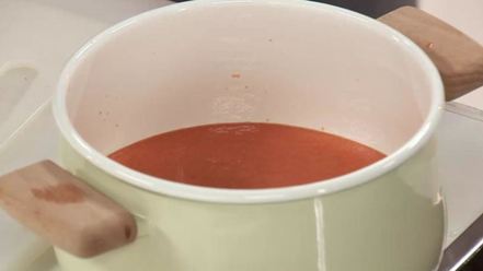 Рецепт гаспачо с апельсиновым льдом