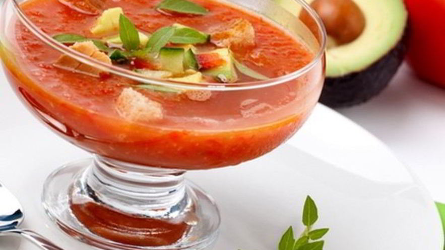 Рецепт гаспачо с авокадо