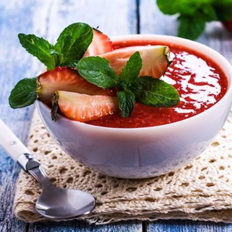 Рецепт Гаспачо с клубникой