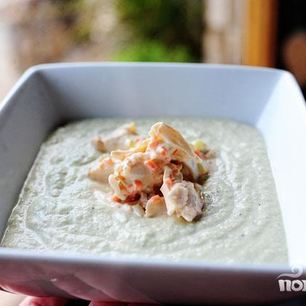 Рецепт Гаспачо с крабовым салатом