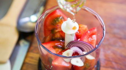 Рецепт гаспачо с крабовыми палочками