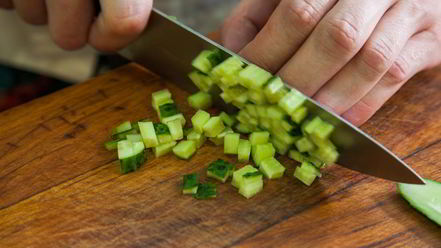 Рецепт гаспачо с крабовыми палочками