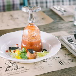 Рецепт Гаспачо с сорбетом из томатов