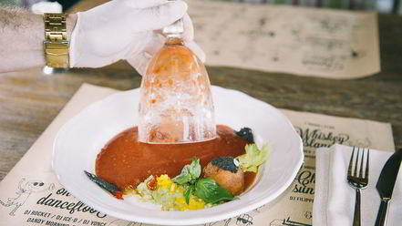 Рецепт гаспачо с сорбетом из томатов