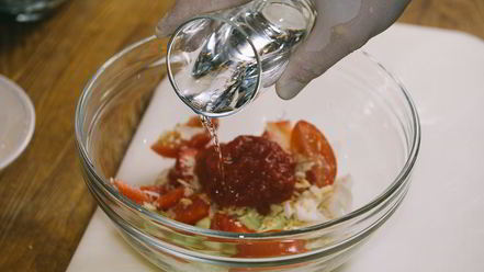 Рецепт гаспачо с сорбетом из томатов